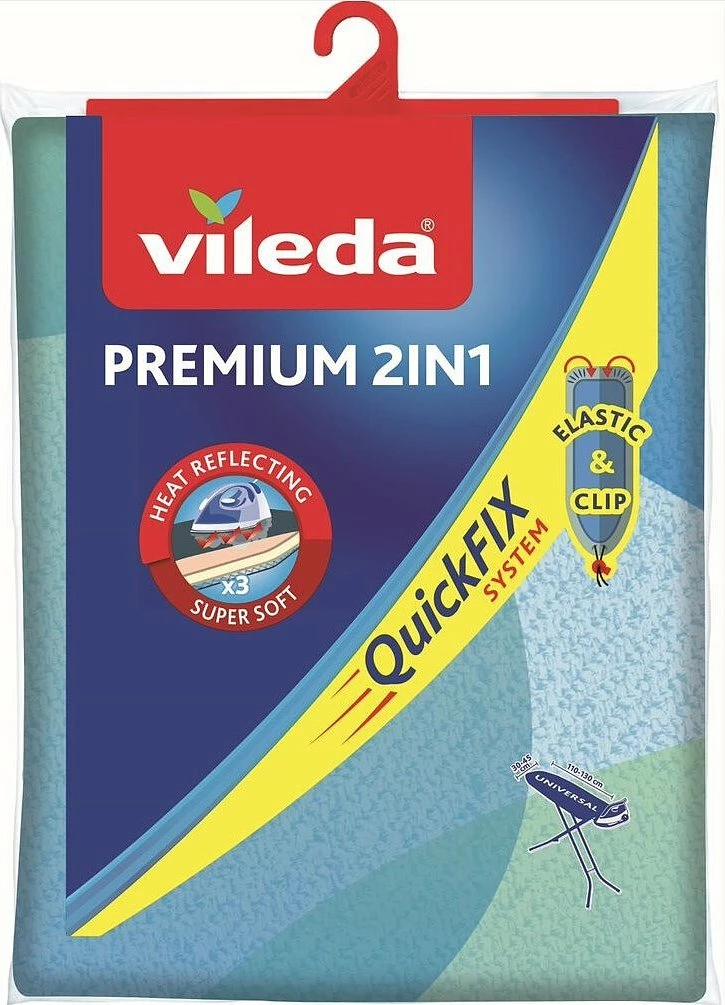 Mbulesë për dërrasë hekurosjeje Vileda Premium 2-in-1 185830 130x45 cm, blu