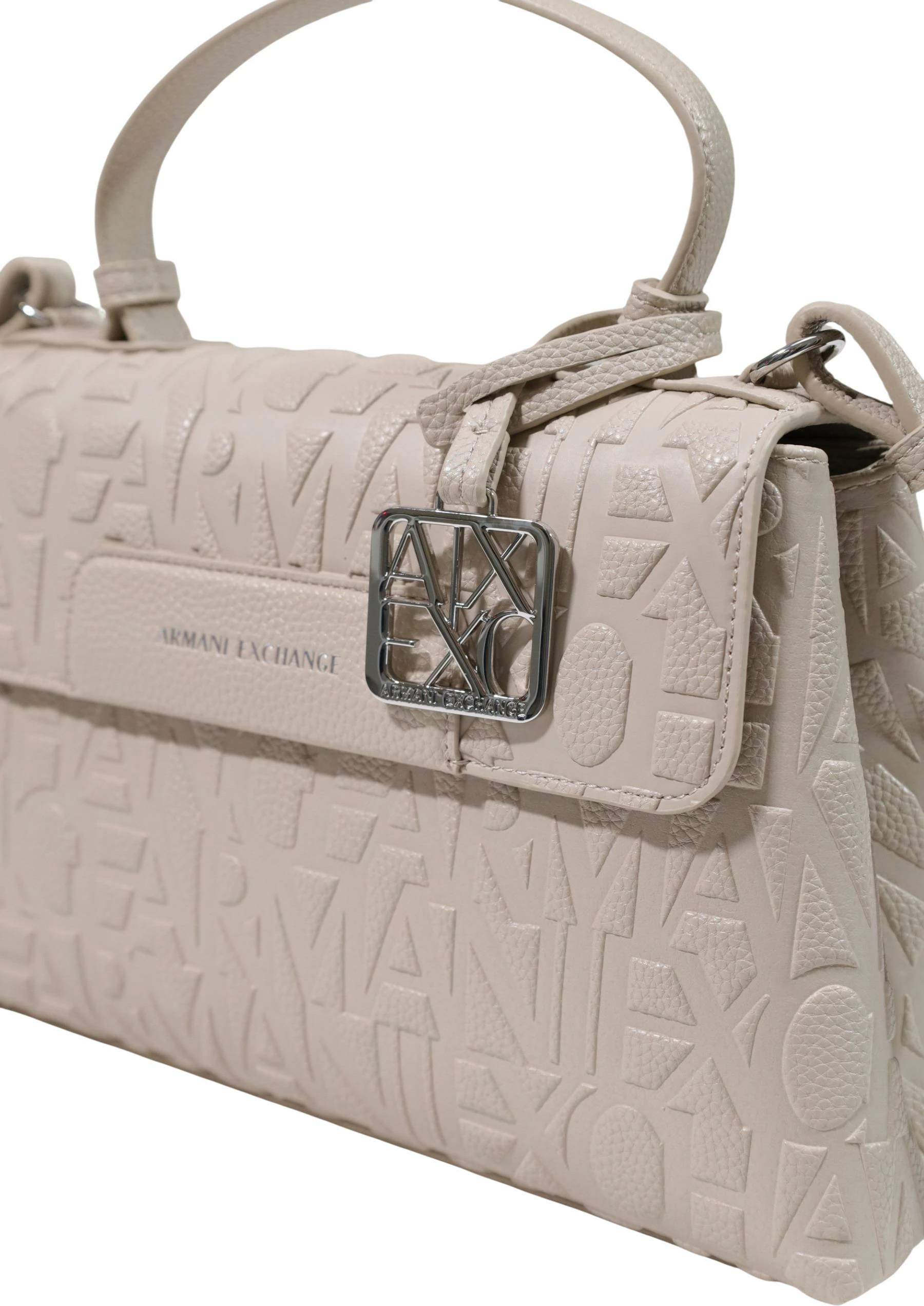 Çantë dore për femra Armani Exchange XW001223 AF15774, bezhë e çelët