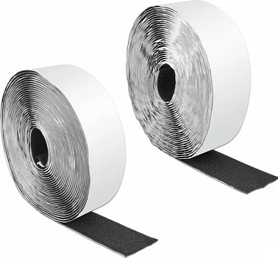 Shirit Velcro DeLOCK, vetëngjitës 10 m x 50 mm, i zi