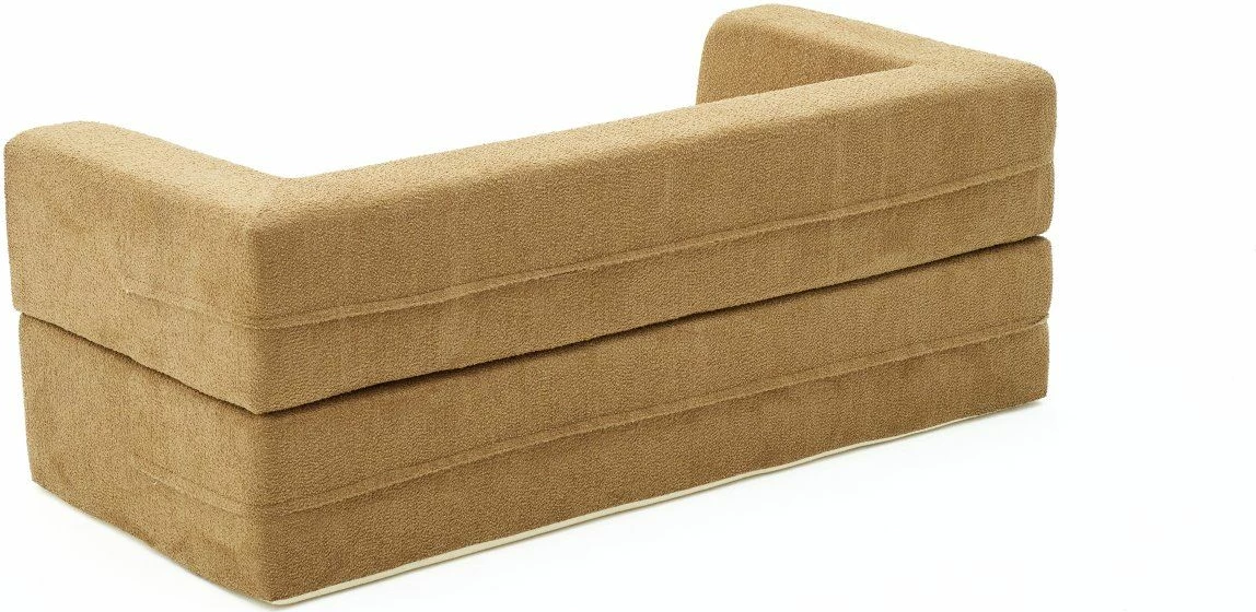 Divan-krevat 2 vendesh, Atelier del Sofa, Pirgos, ngjyrë kafe