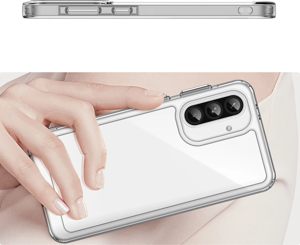 Mbështjellës Hurtel Outer Space Case për Samsung Galaxy A56, Transparent