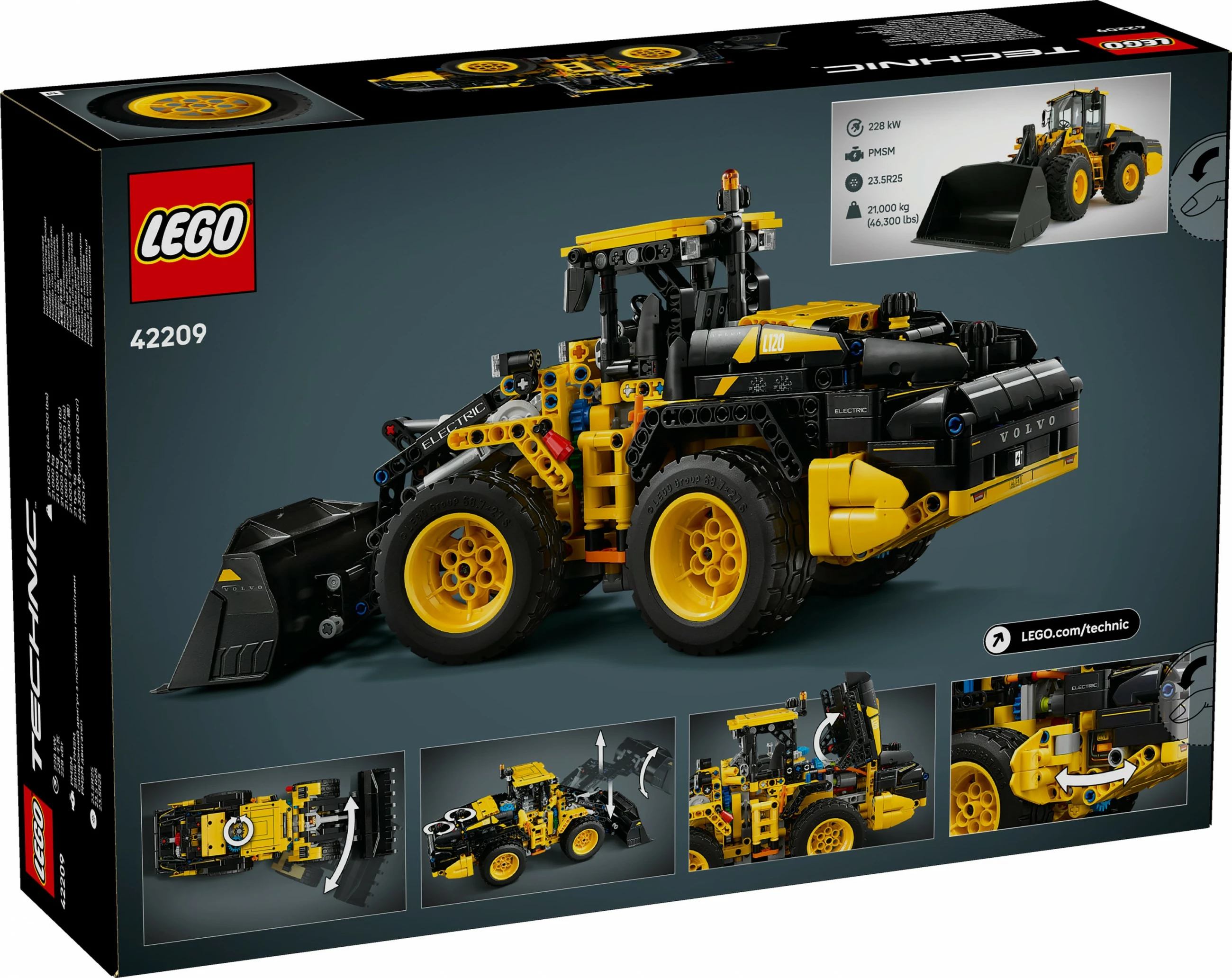 Set ndërtimi LEGO Technic Volvo L120 Electric Radlader 42209, 973 pjesë, multingjyrësh