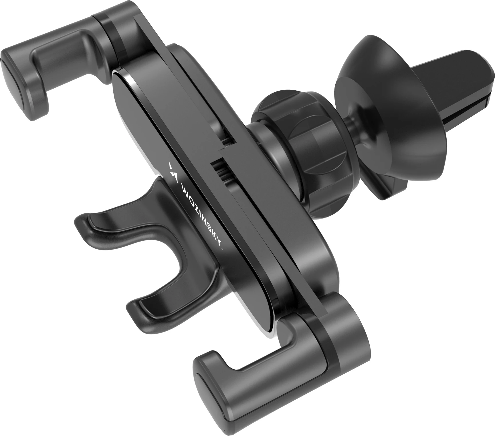 Mbështjellës telefoni për veturë Wozinsky WCHBK7, gravitacional, për grilë ajrimi, i zi