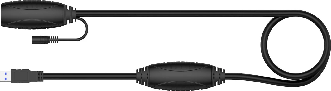 Kabllo USB Unitek, 15m, e zezë 