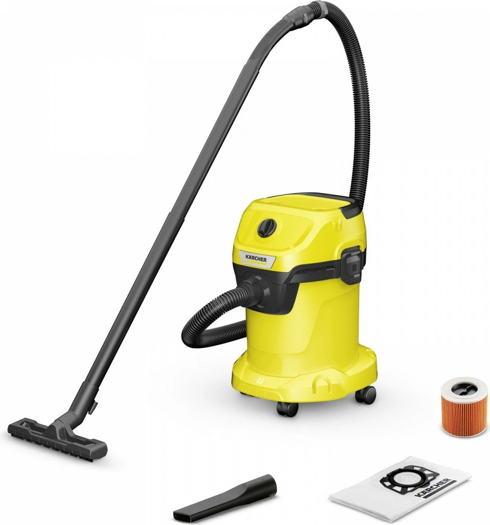 Fshesë me korrent Karcher WD3 V17/4/20, 17L, 1000W, Verdhë