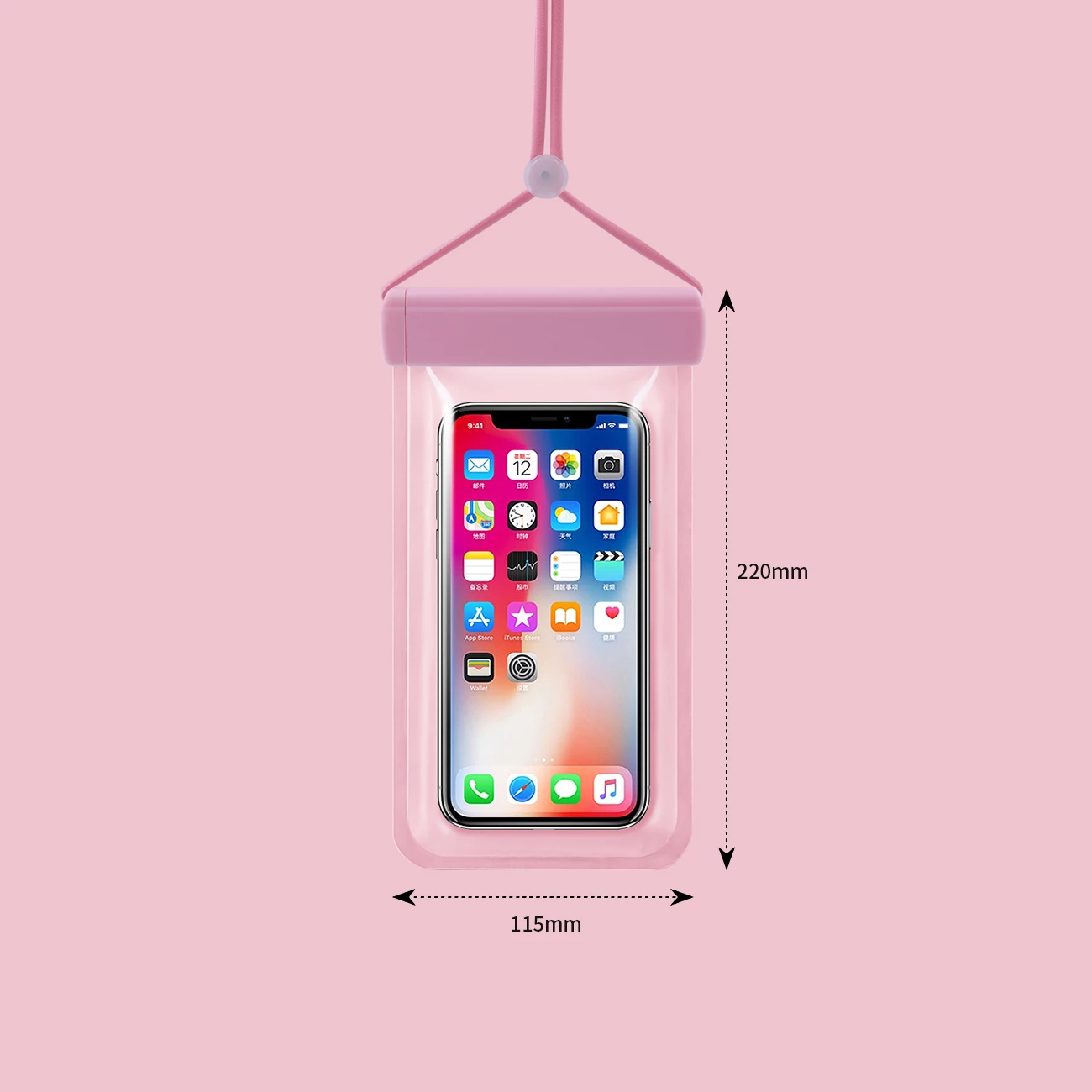 Mbështjellës i papërshkueshëm nga uji për celular Hurtel WN-01B, 115x220 mm, i zi