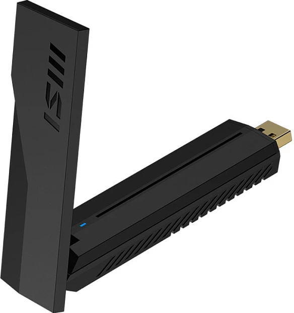 Adapter WiFi USB MSI BE6500, Wi-Fi 7 Tri-Band 2.4/5/6GHz, 2880Mbps, USB 3.2, i zi