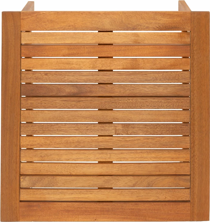 Tavolinë anësore Edgar, dru akacie natyral, 55x55x38