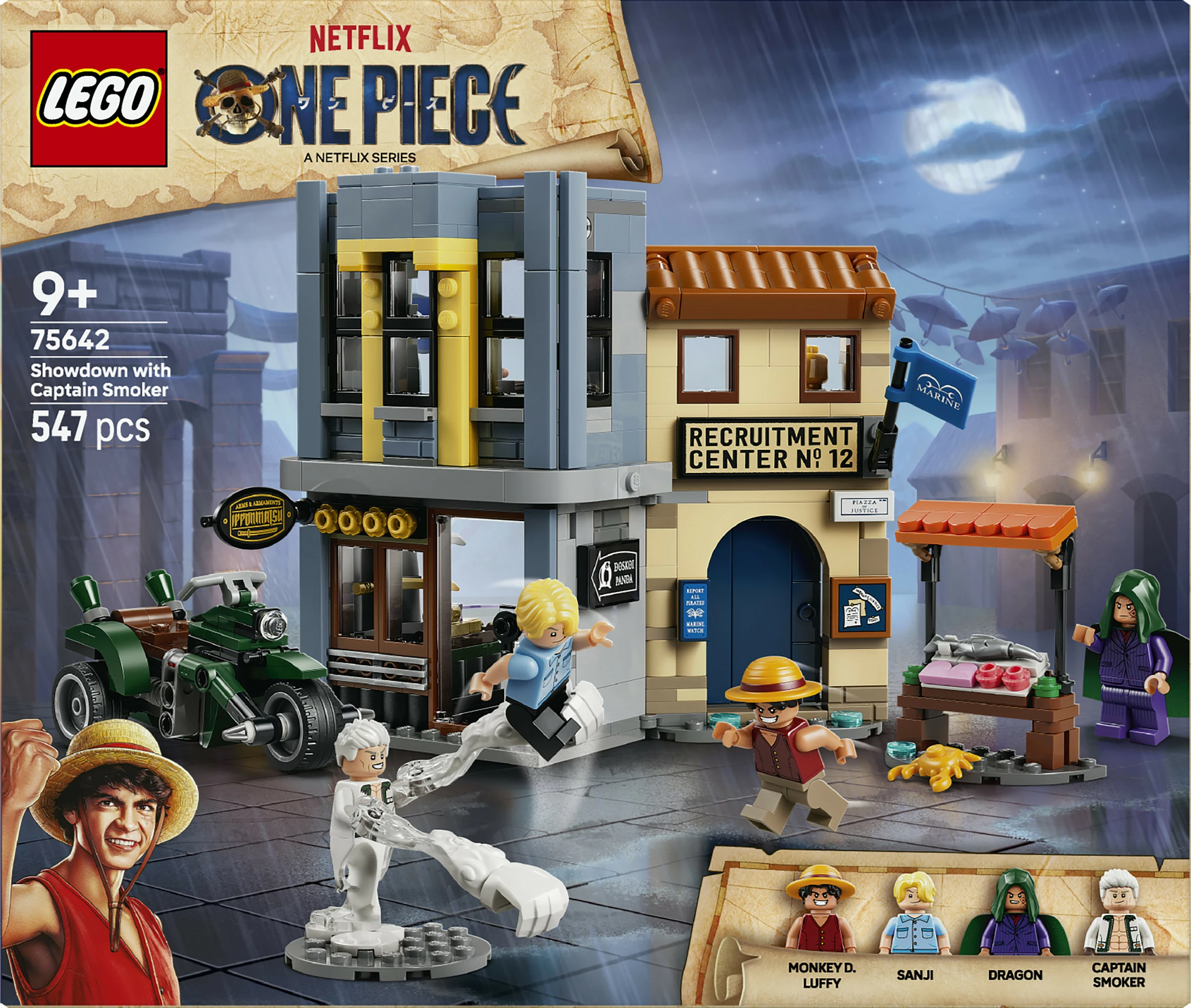 Set LEGO One Piece 75642 Showdown with Captain Smoker, 547 pjesë, 9+