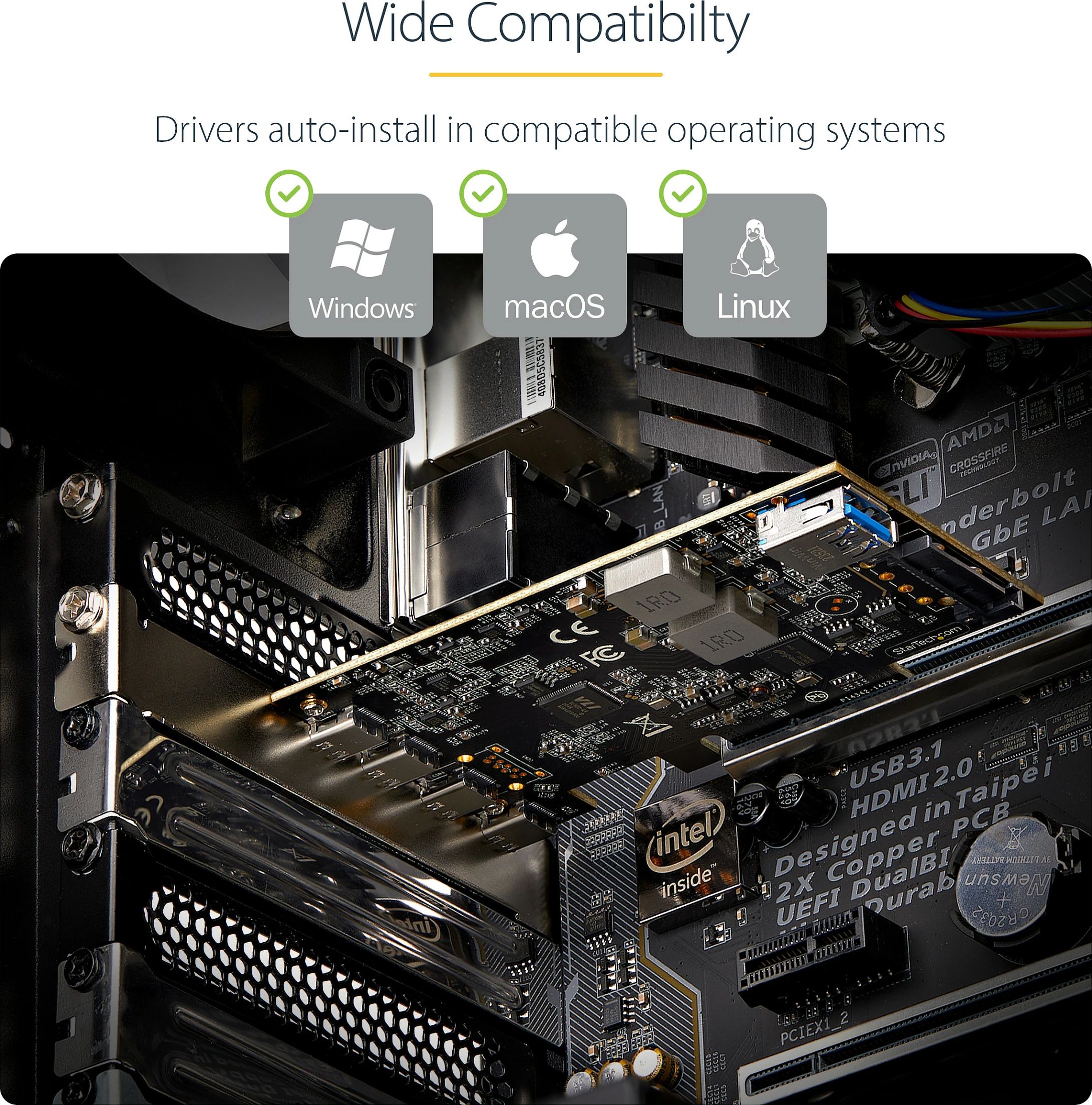 Kartë PCIe USB-C StarTech 5-Port USB 3.2 Gen 2 10Gbps, 4x USB-C + 1x USB-A, e zezë