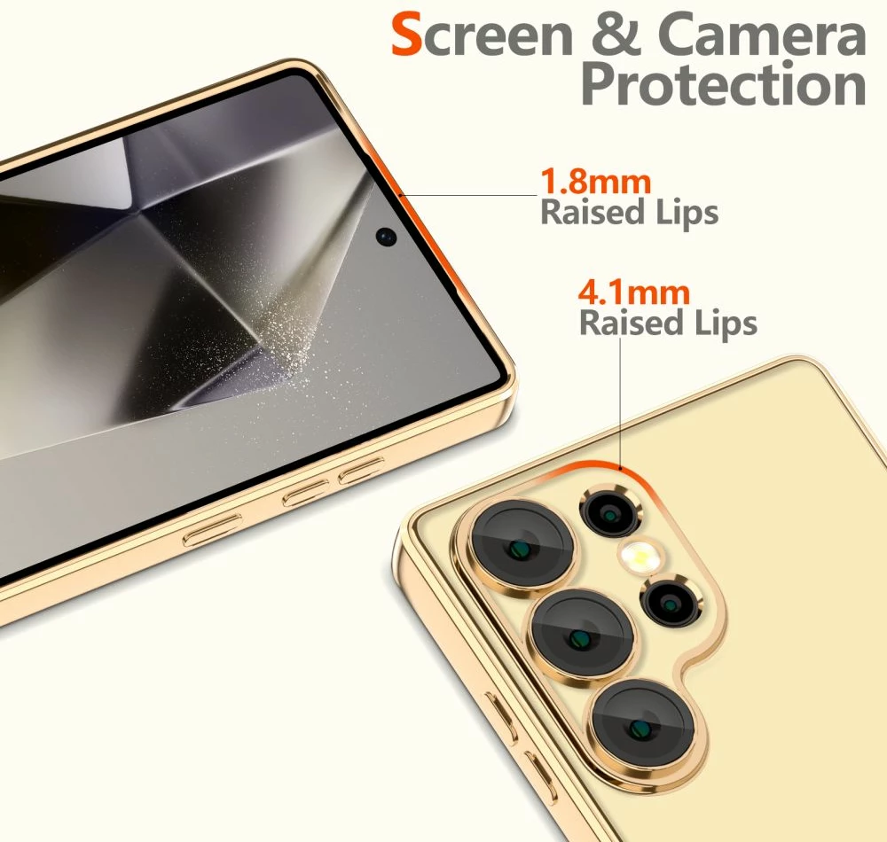 Mbështjellës Tech-Protect MagFlex për Samsung Galaxy S25 Ultra, MagSafe, Transparent Gold