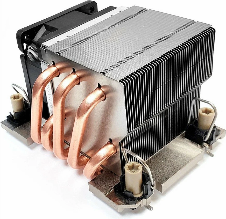 Ftohës ajri për CPU Inter-Tech N-11, heatpipe bakri, ventilator i zi