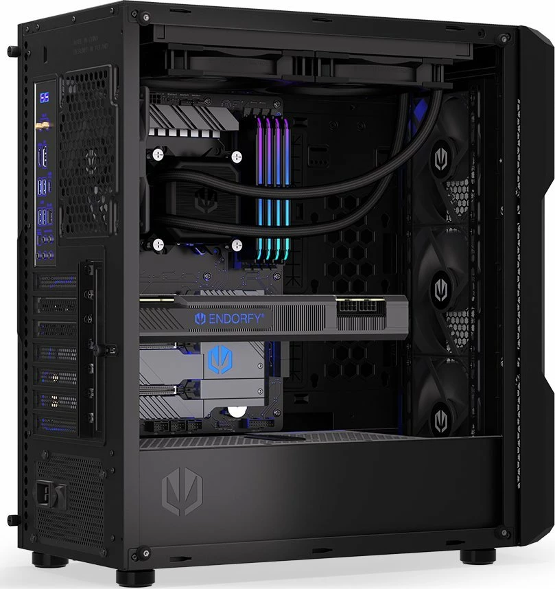 Ftohje me ujë AIO Endorfy Navis F280 (EY3B002), radiator 280 mm, 2x140 mm PWM, e zezë