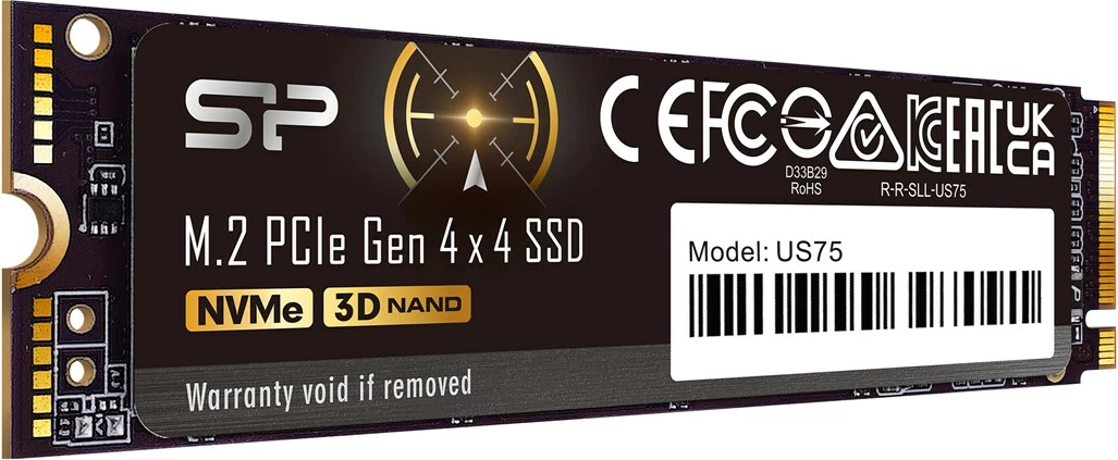 SSD Silicon Power US75, 1 TB, M.2, PCI Express 4.0, NVMe