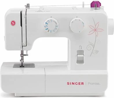 Makinë qepëse Singer SMC 1412 Promise, 12 qepje, krah i lirë, butonierë 4-hapëshe, e bardhë