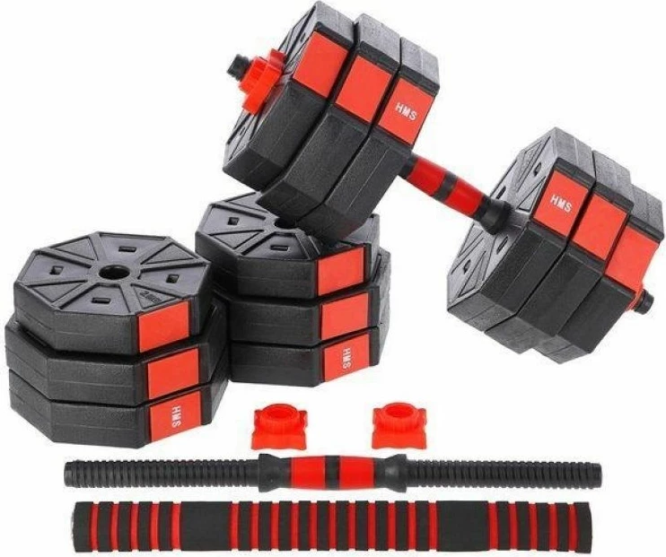 Set pesha dore dhe shufër HMS, uniseks, të kuqe/zeza