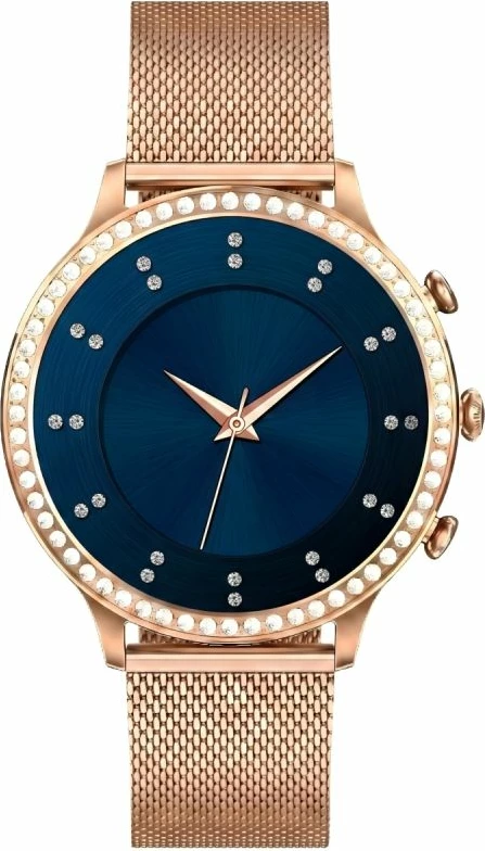 Smartwatch Gravity GT5-8, rrip dhe byzylyk rozë gold