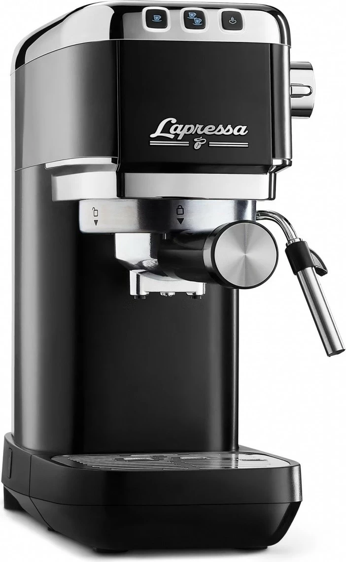 Makinë espresso me levë Tchibo Lapressa 626799, 15 bar, 1300 W, 0.98 L, e zezë, set me 2 sitka