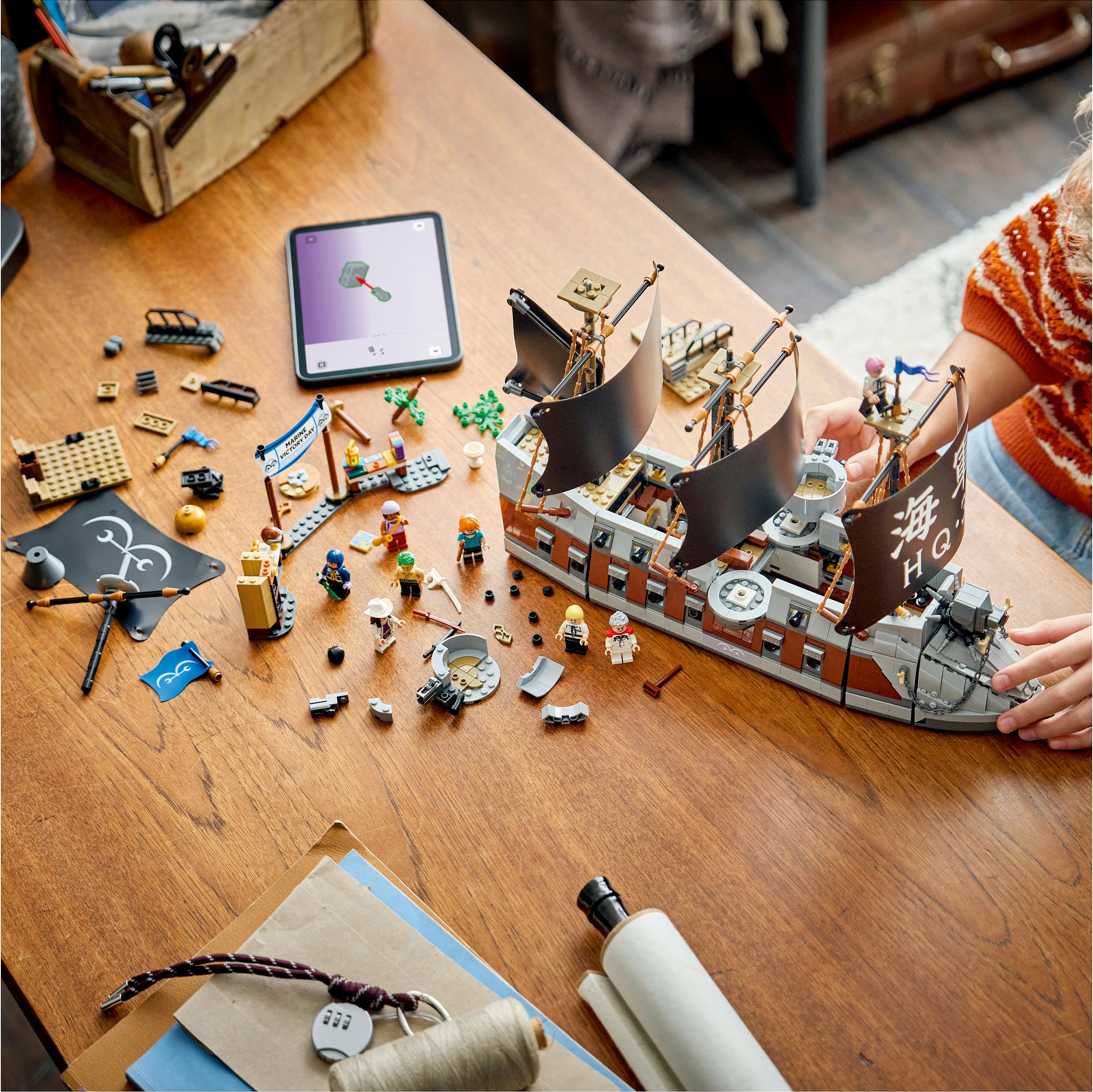 Set LEGO One Piece 75646 Garp’s Marine Battleship, 1705 pjesë, 9+