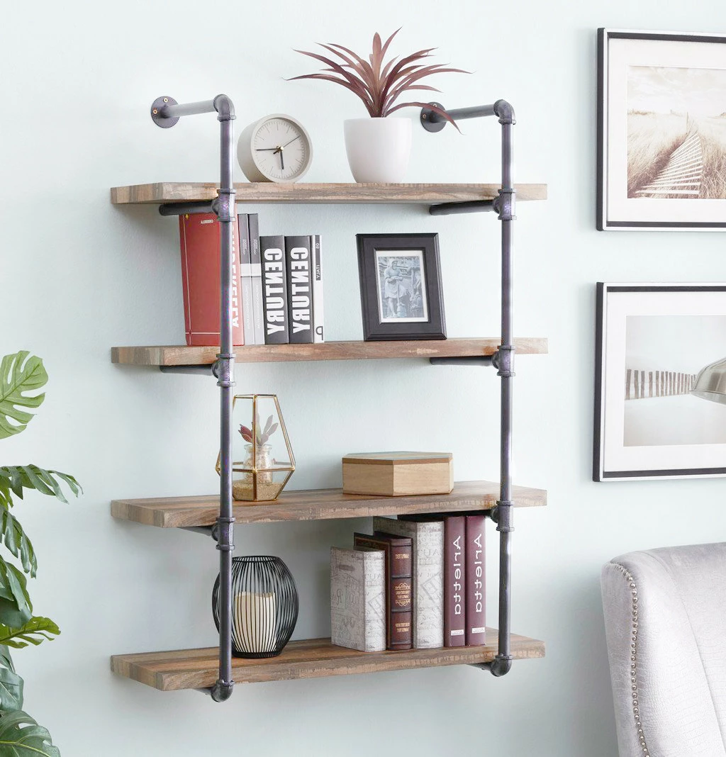 Raft muri me tuba, ngjyrë arre e zezë, Boruraf106