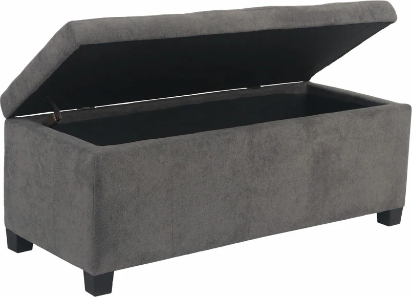 Stool me hapësirë për ruajtje, ngjyrë gri, 102x42x40