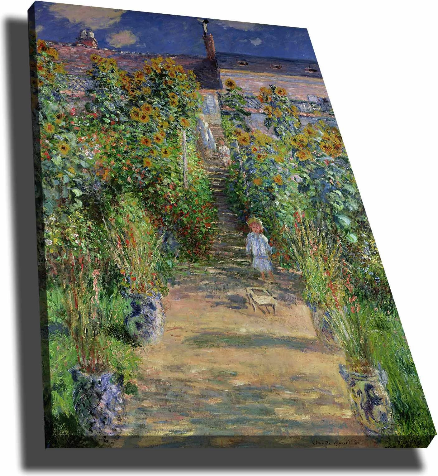 Pikturë dekorative në kanavacë, shumëngjyrëshe, Monet, 70x100cm