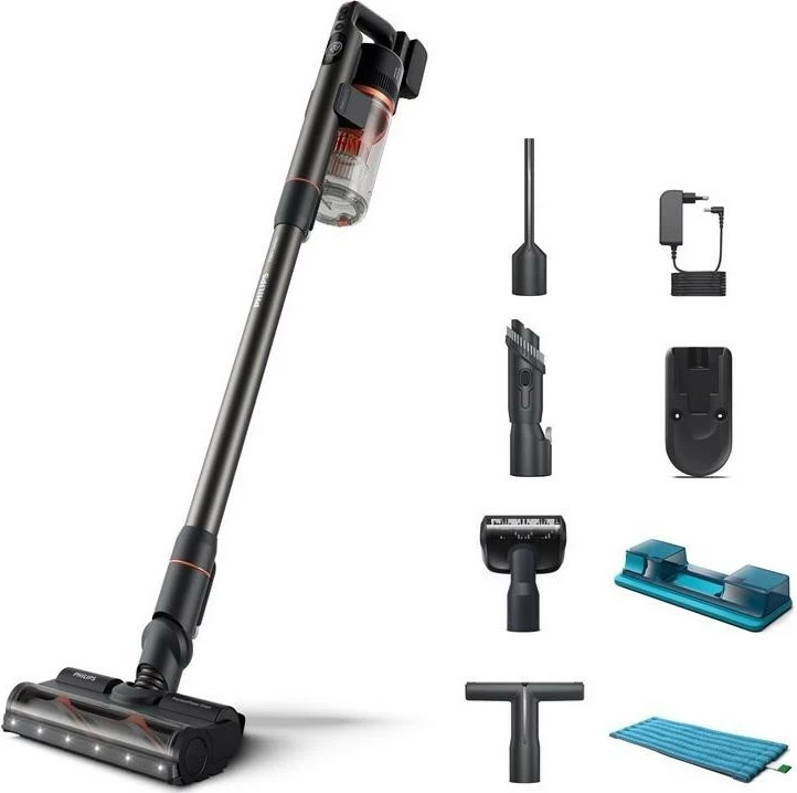 Kasë fshese Philips Aqua 7000 XC7055/01, pa kabllo, 0.6L, e zezë