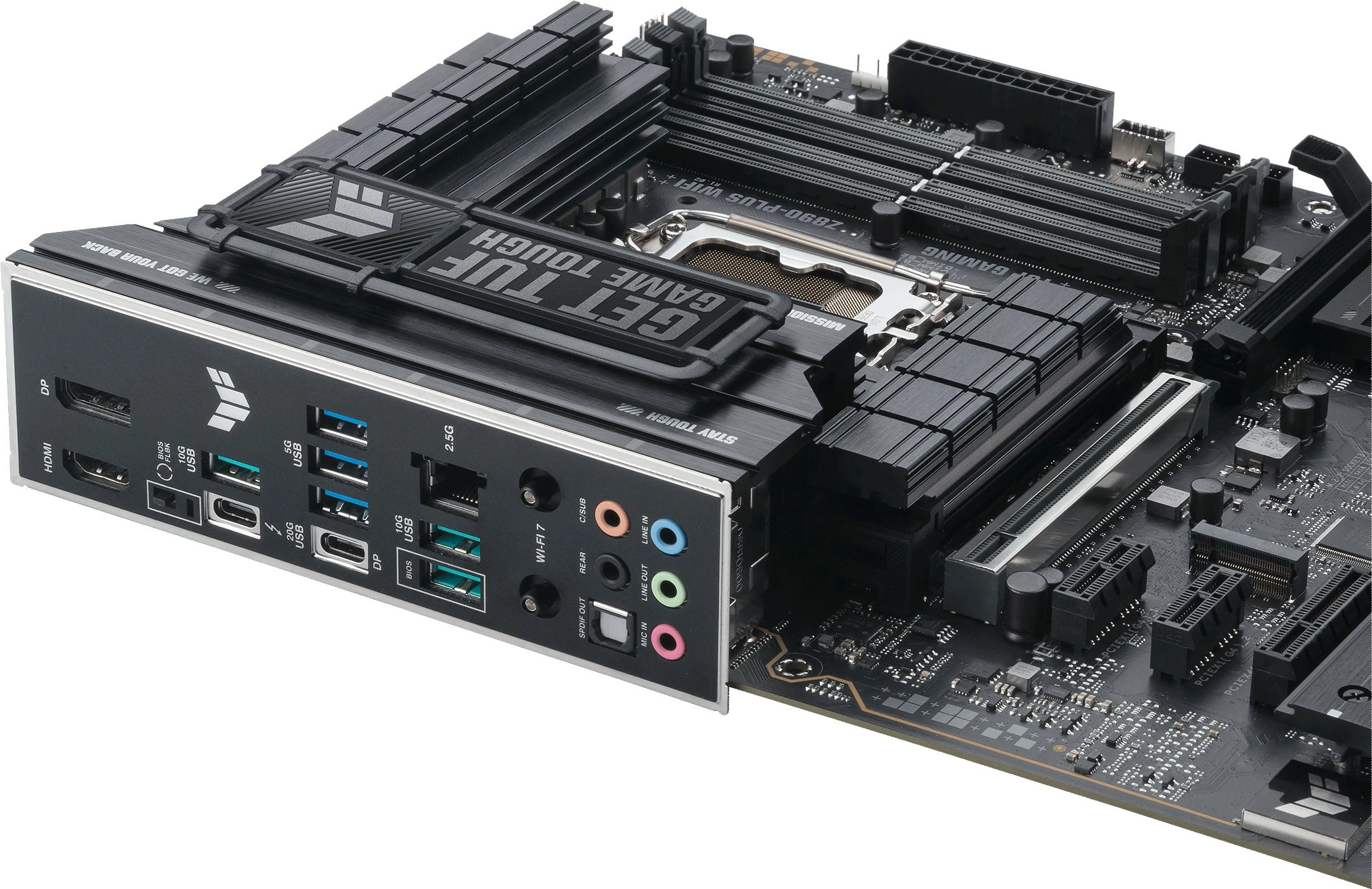 Pllakë amë ASUS TUF GAMING Z890-PLUS WIFI, Intel, LGA 1851, DDR5, 192 GB