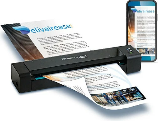 Skener portativ I.R.I.S. IRIScan Anywhere 6, WiFi, duplex, 15 ppm, me bateri