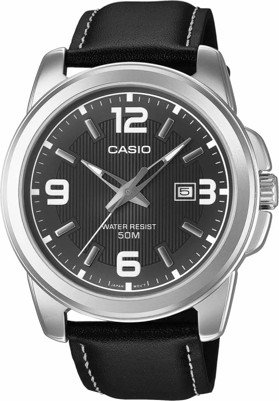 Orë dore për meshkuj CASIO MTP-1314PL-8AVEF, e zezë, me kuti
