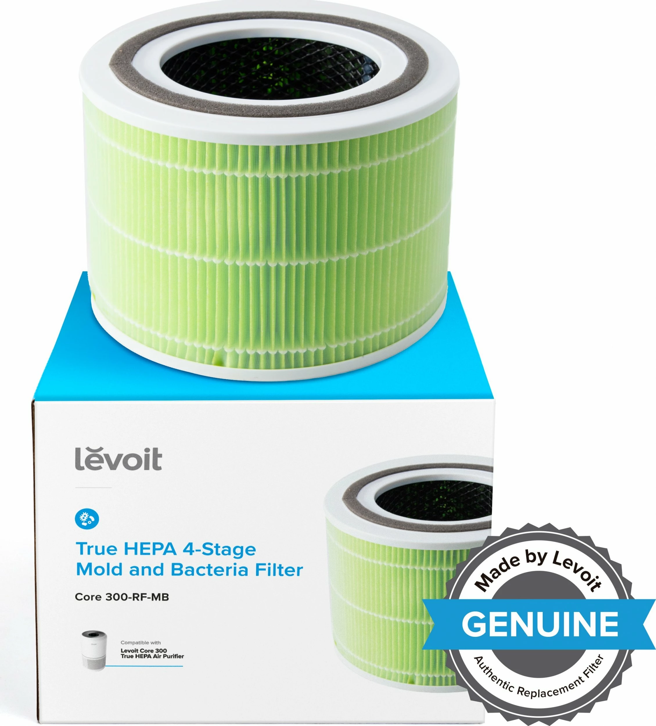 Filter për pastrues ajri Levoit Core 300/300S, kundër mykut dhe bakterieve, i gjelbër
