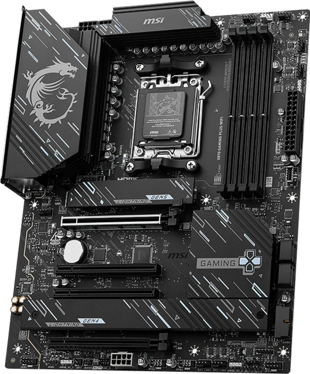 Pllakë amë MSI X870 GAMING PLUS WIFI, Socket AM5, DDR5, 128 GB, e zezë