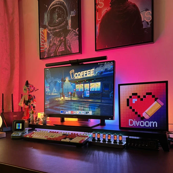 Kornizë Ekrani Divoom Pixoo 64 DIY Pixel Art LED Display Frame