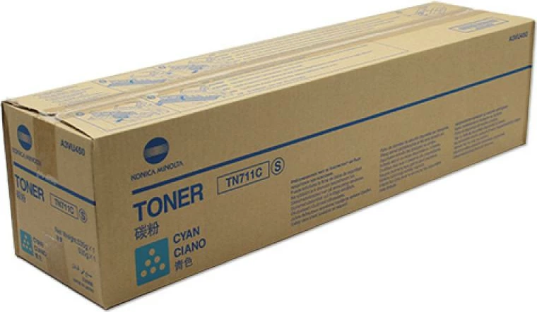 Toner Konica Minolta TN-711C A3VU450 origjinal rendiment deri 24,000 faqe, cyan