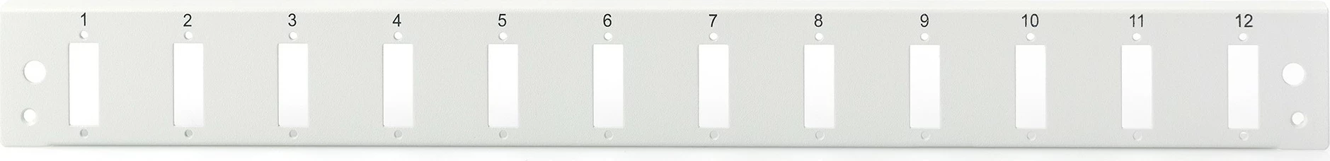 Panel frontal Digitus LWL Spleißbox 1U, 12x SC DX, gri