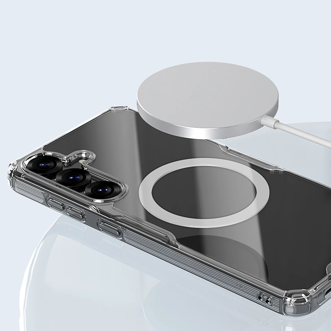 Mbështjellës Nillkin Nature TPU Pro Magnetic me MagSafe për Samsung Galaxy S25+, Bardhë