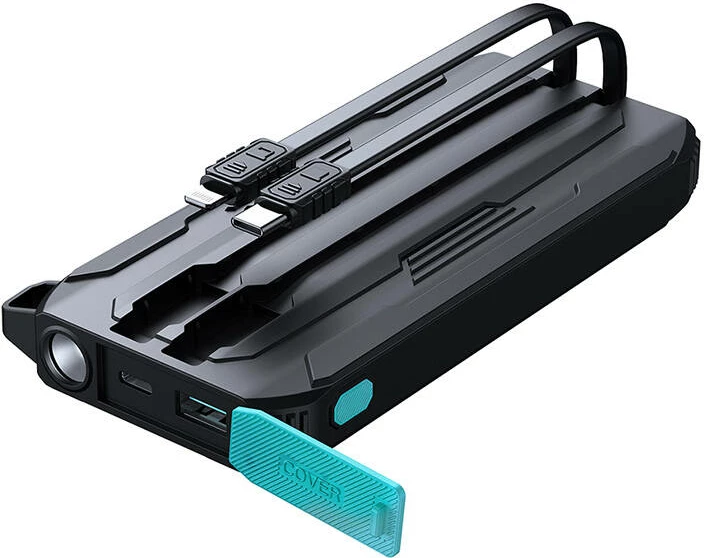 Powerbank Joyroom JR-L017, 10000mAh, 22.5W, me kabllo Lightning + USB-C, e zezë