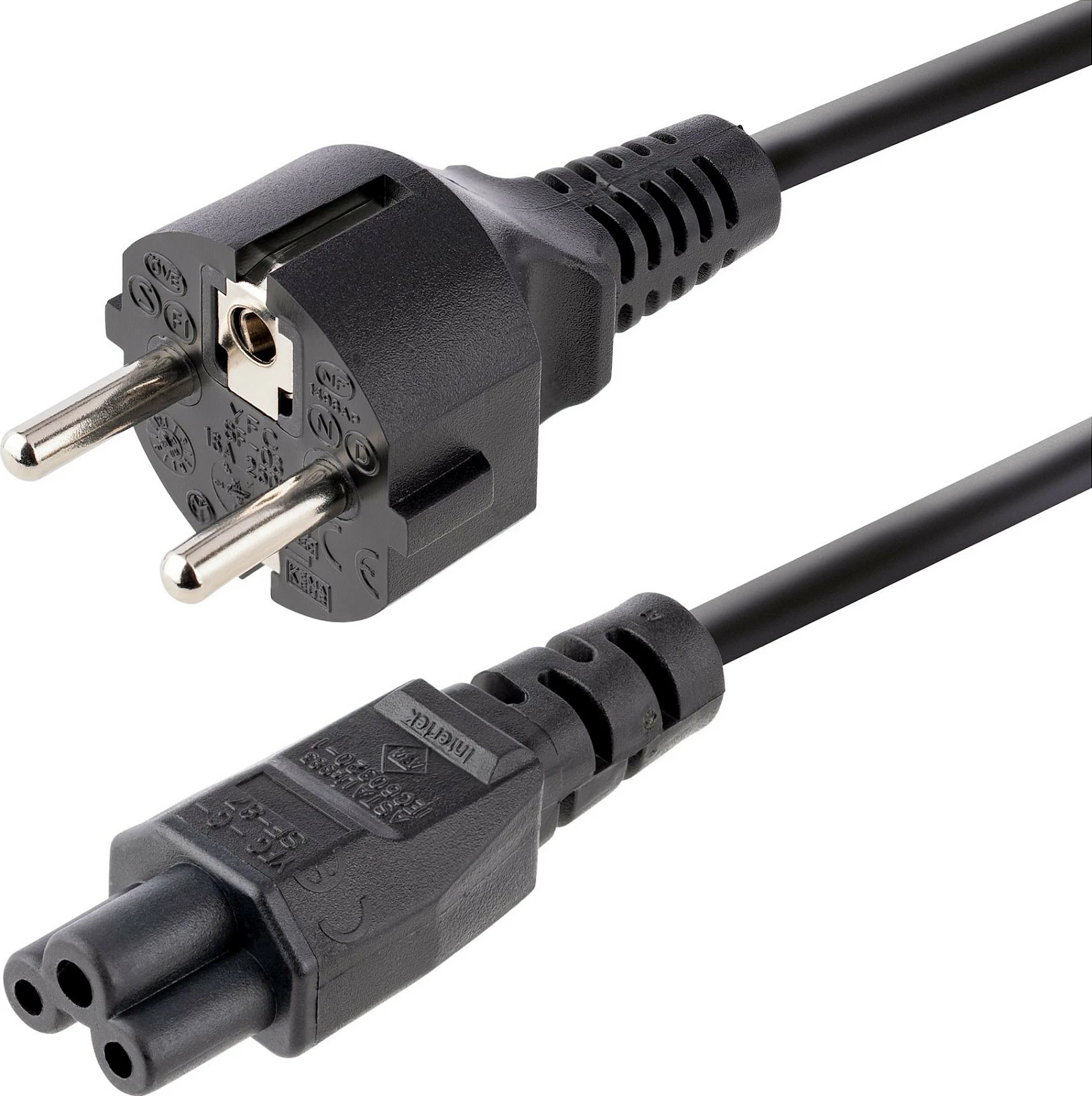 Kabllo rryme për laptop StarTech 753E-3M-POWER-LEAD, 3m, Schuko në C5, 2.5A 250V, e zezë