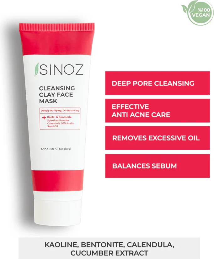 Maskë Balte Pastruese për Fytyrën Sinoz