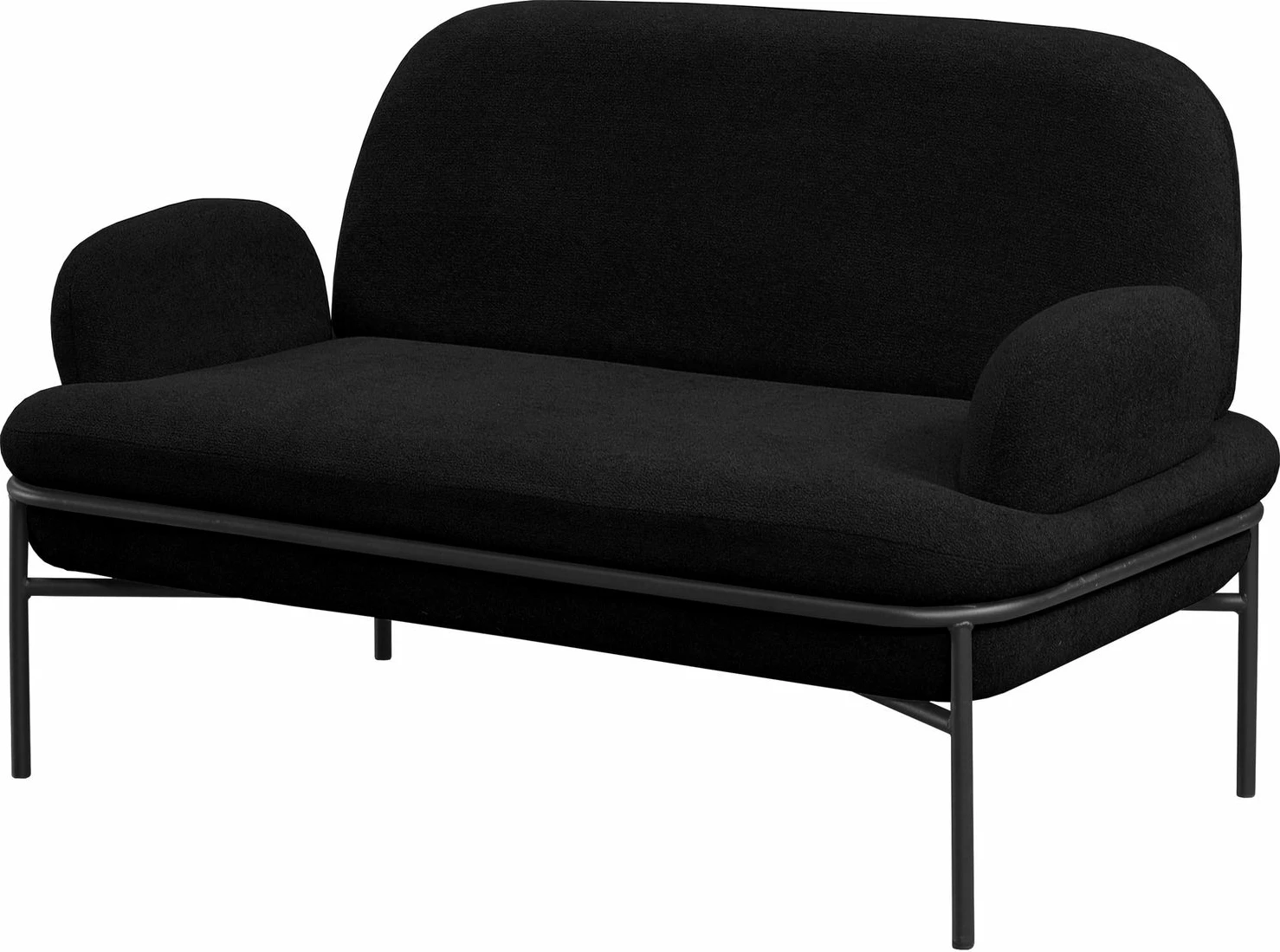 Divan dy ulëshe Atelier del Sofa, Aster, ngjyrë e zezë