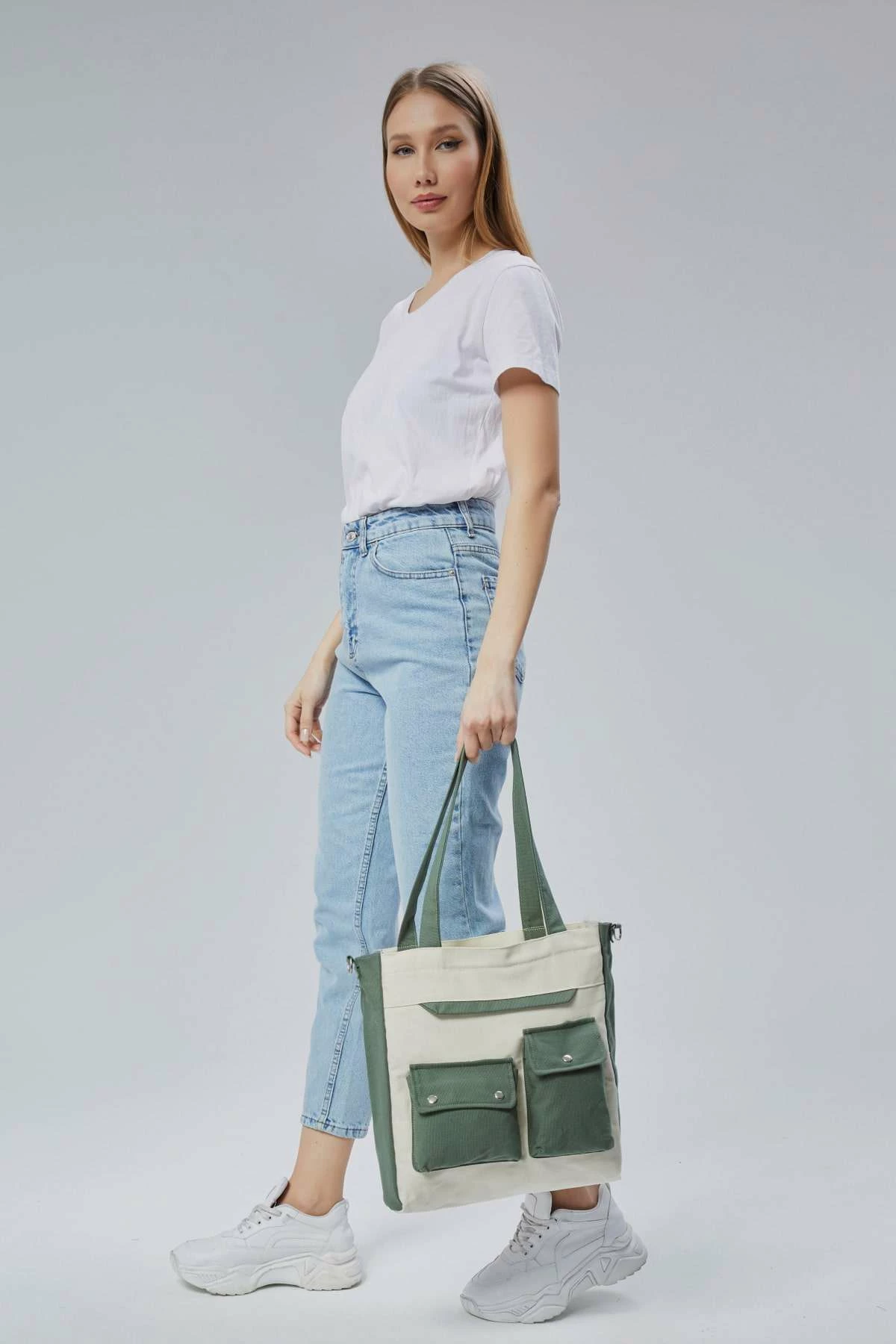 Çantë tote Zoozie Bags, e gjelbër, 2355