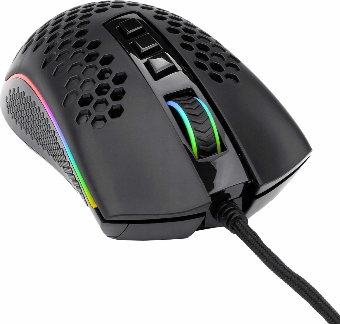 Maus gaming Redragon Storm M808-RGB, 12400 DPI, 7 butona, RGB, me kabllo USB, i zi