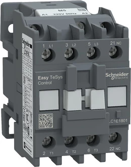 Kontaktor Schneider Electric LC1E1801M5 – 7.5 kW, 220 V