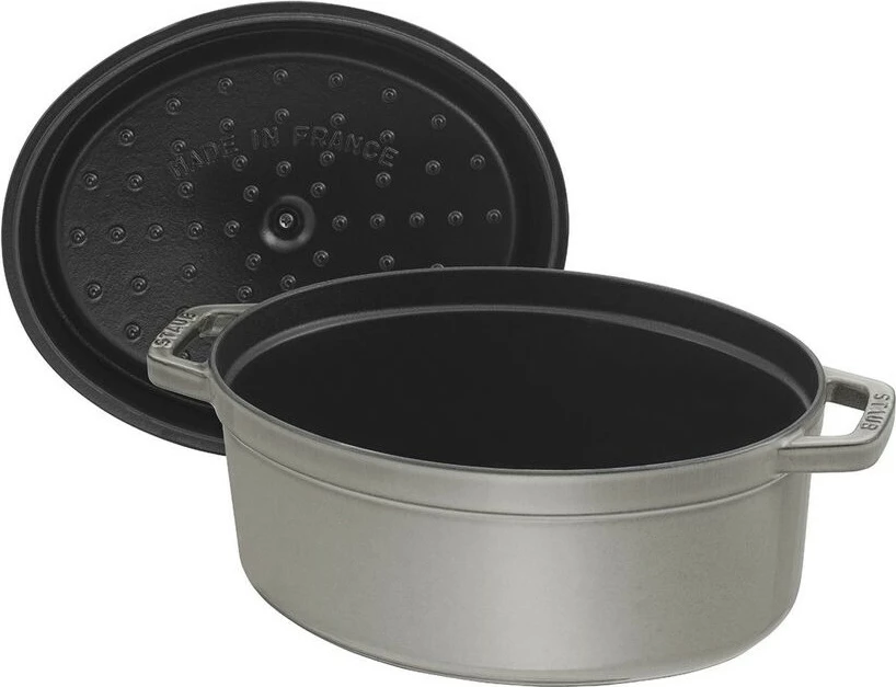 Enë casserole Staub La Cocotte, 5.5L, gize, ovale, gri