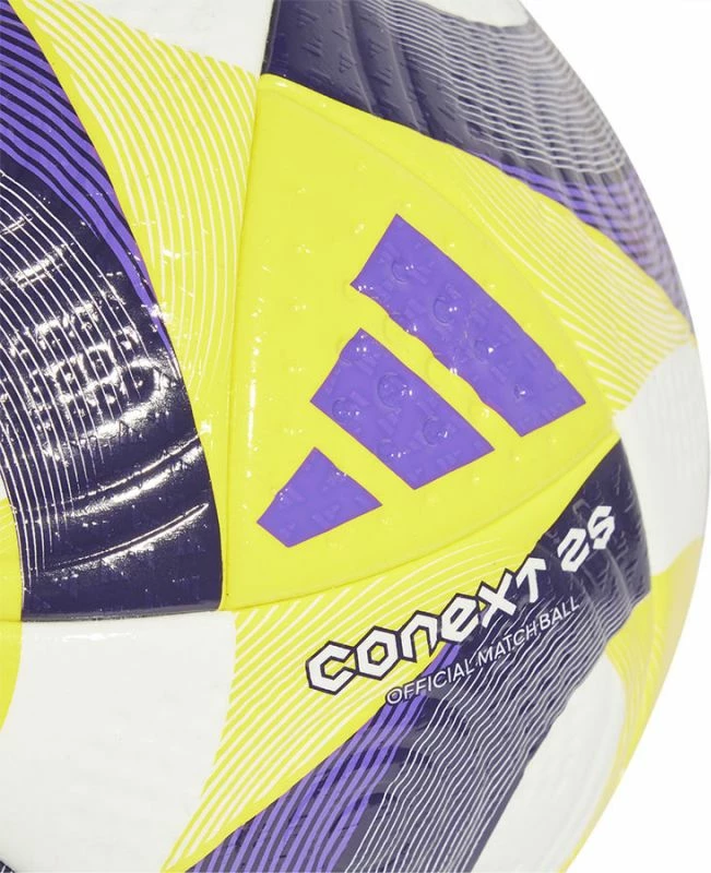 Top për futboll adidas, unisex, bardhë-vjollcë-verdhë [Madhësia: 5]