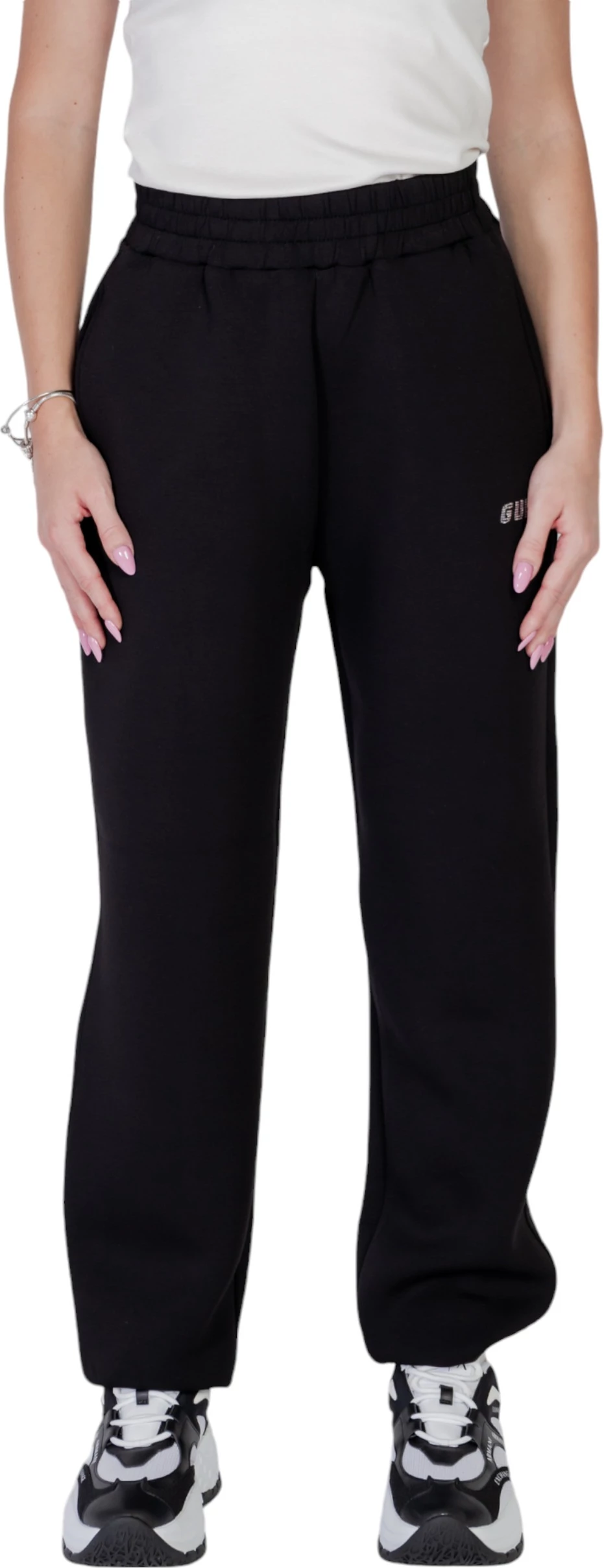 Pantallona sportive për femra Guess Active Cecilia Scuba Jogger V4BB13 K7UW2, të zeza [Madhësia: S]