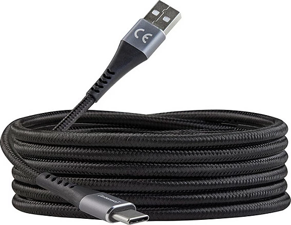 Kabllo karikimi/dhënash Intenso A315C USB-A në USB-C, 1.5m, 60W QC 3.0, e zezë