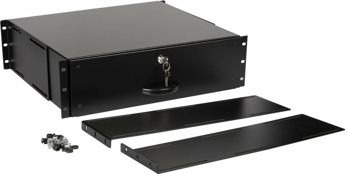 Sirtar rack 19 inç Equip 3U, i zi, për kasë serveri