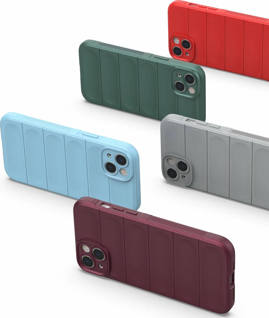 Mbështjellës Hurtel Magic Shield Case për iPhone 14 Plus, fleksibil, i blinduar, Blu e çelët