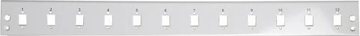Panel frontal EFB Elektronik VSB-FP-12SC-S, 12x SC/E2000/MTRJ/LC, gri